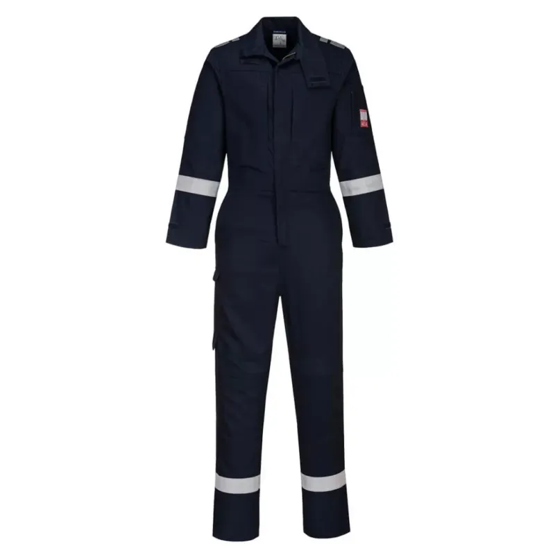 Vásárlói kedvenc - Portwest FR502 Bizflame Plus Lightweight Stretch lángálló overál Navy - M