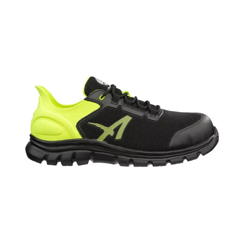 Albatros Octane yellow S1PS SR munkavédelmi cipő fekete/lime 43 | Árcsökkenés