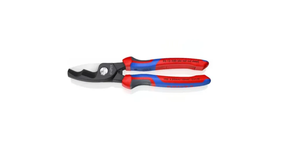 KNIPEX Kábelolló kettős éllel, 200mm 9512200 - Újdonság